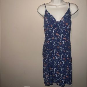 American Eagle Floral front Button Mini Dress